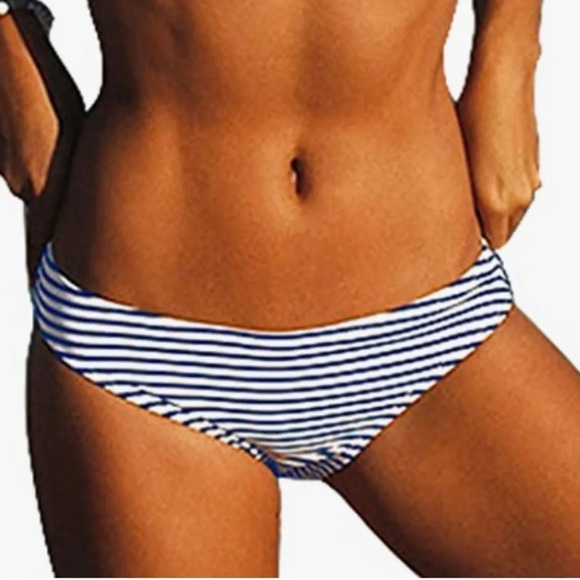 NWT! Women’s Cupshe low waist striped bikini bottoms Large - Picture 1 of 3